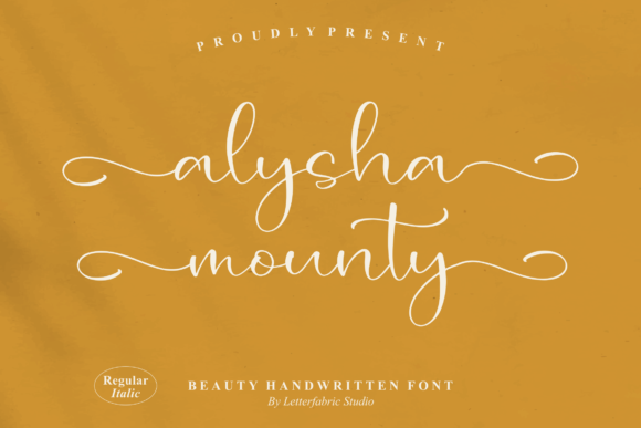 Alysha Mounty: A Script Font for High-Impact Campaign Design