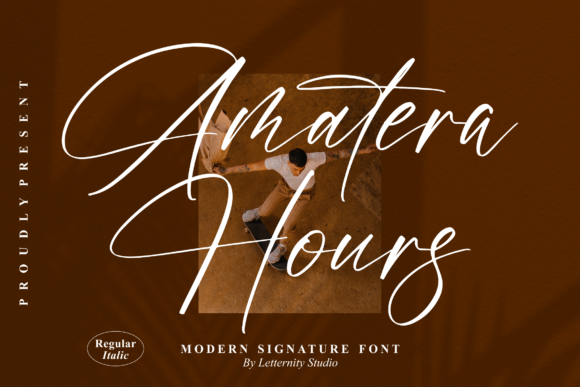 Amatera Hours: A Script Typeface for Editorial Design