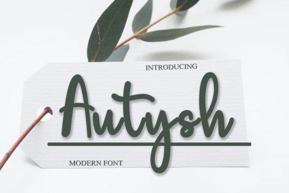 Autysh: A Script Font for Elegant Web Design