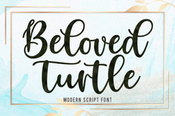 Beloved Turtle: A Stylish Script Font for Handmade Designs