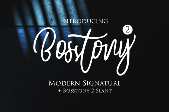 Bosstony 2: A Designer’s Take on Classy Script Typography