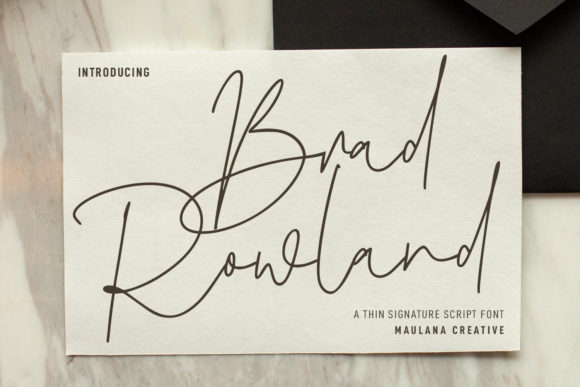 Brad Rowland: A Handwritten Script Font for Handmade Brands