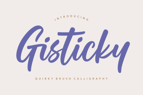 Gisticky: The Perfect Script Font for Handmade Labels and Invitations