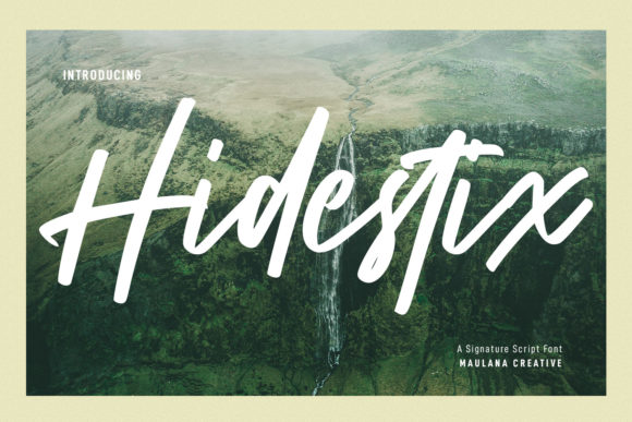 Hidestix: A Playful Script Font for Handmade Brands