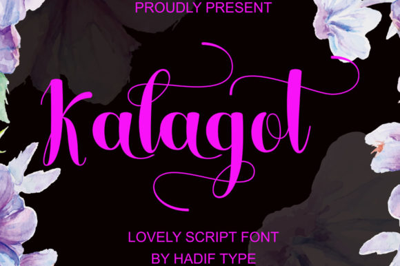 Kalagot: A Soft Script Typeface for Modern Editorial Design