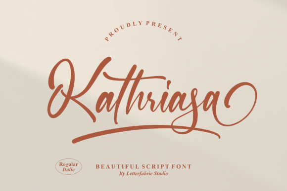 Kathriasa: The Script Font That Elevates Campaign Visuals