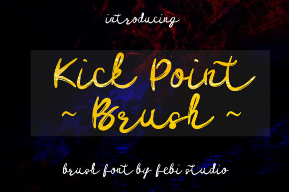 Kick Point Brush: A Modern Script Typeface for Editorial Design