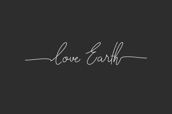 Love Earth: The Script Font That Polishes Your Brand Identity