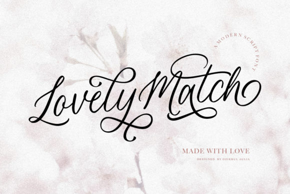 Lovely Match: A Script Font for Modern Web Design