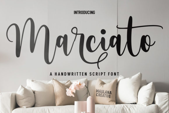 Marciato: A Delicate Script Typeface for Handmade Branding