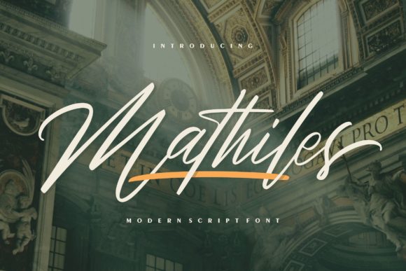 Mathiles: The Script Font That Elevates Small Business Branding