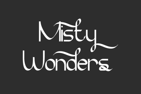 Misty Wonders: A Script Font for Editorial Design and Branding