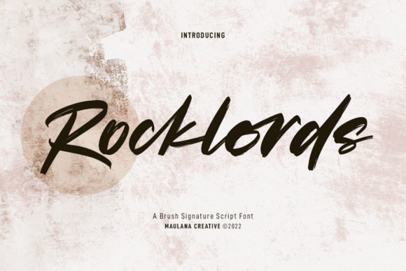 Rocklords: The Paint-Brushed Script Font for Modern Web Design