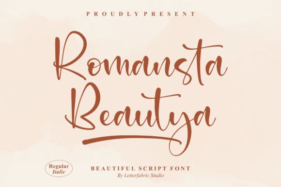 Romansta Beautya: A Script Font for Handmade Branding and Crafts