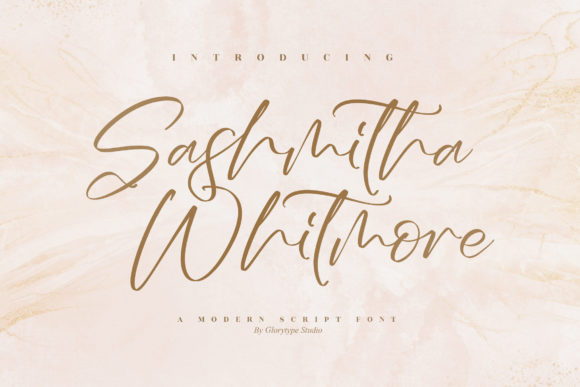 Sashmitha Whitmore: A Refined Script Font for Editorial Design