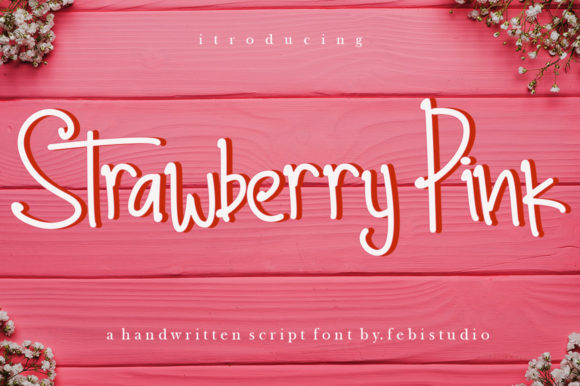 Strawberry Pink: A Modern Script Font for Digital Branding