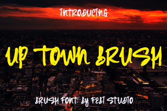 Up Town Brush: Elevate Your Brand With This Free-Flowing Script Font