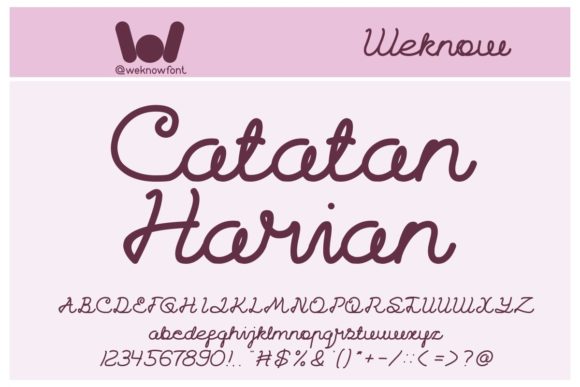 Upgrade Your Brand Identity with Catatan Harian Script Font