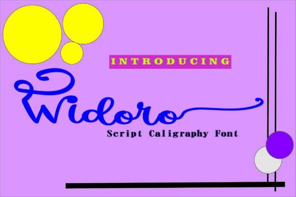 Widoro: A Stylish Script Font for Editorial Design