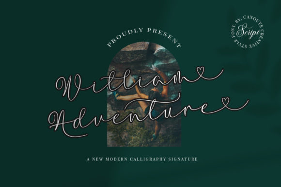 William Adventure: Elevating Brand Identity with Graceful Script Typography