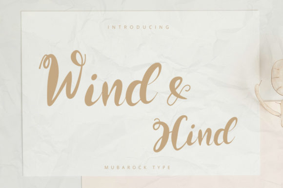 Wind and Hind: A Playful Script Font for Handmade Brands