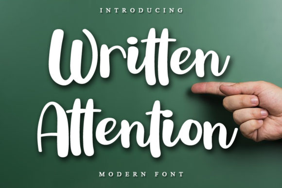 Written Attention: A Stylish Script Font for Delicate Brand Identities