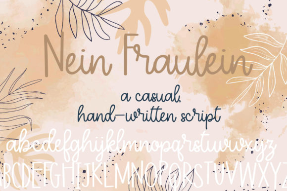 ZP Nein Fraulein: A Handwritten Script for Editorial Design